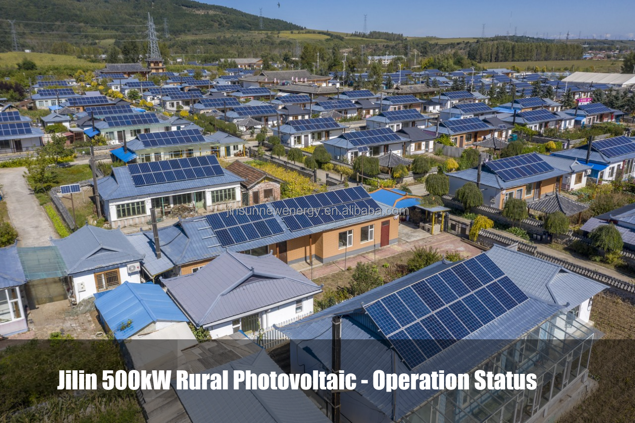 JINSUN Household Grid-Connected Monocrystalline Silicon Photovoltaic Energy System Lithium Ion Lead Acid MPPT Controller Roof