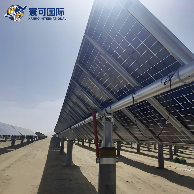 Utility Scale Horizontal Single Axis Solar Tracking Structure Designed For Large Ground Mounted PV Power Plants