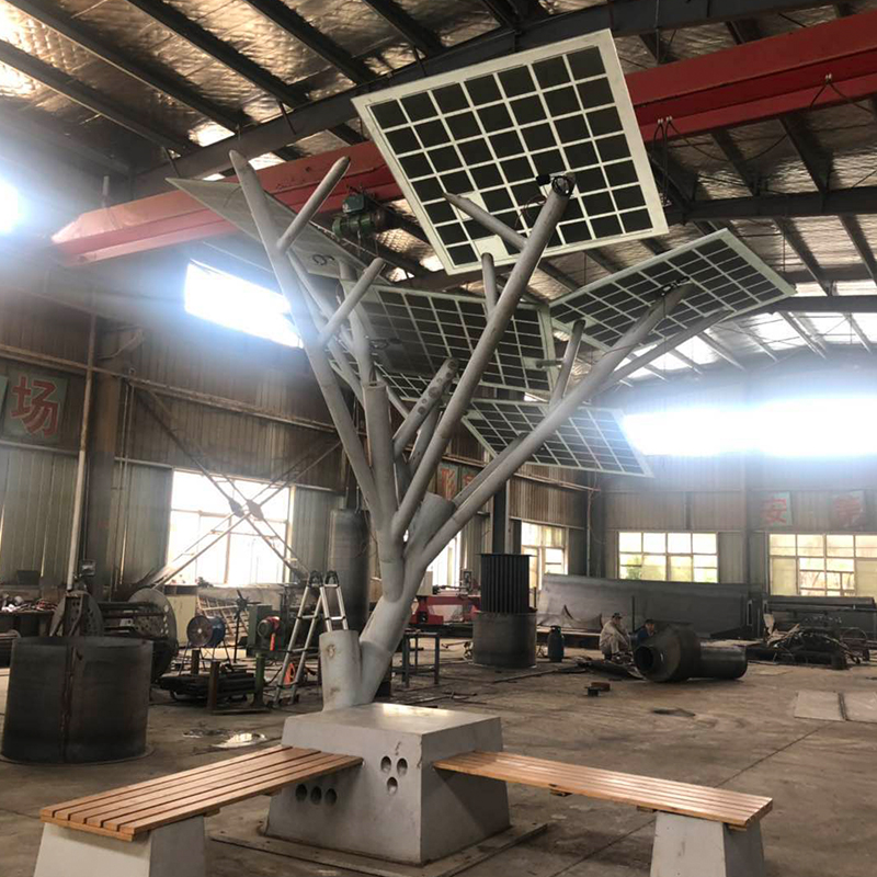 Renewable Energy Solar Powered Palm Trees Environmental Protection Solar Panel Tree