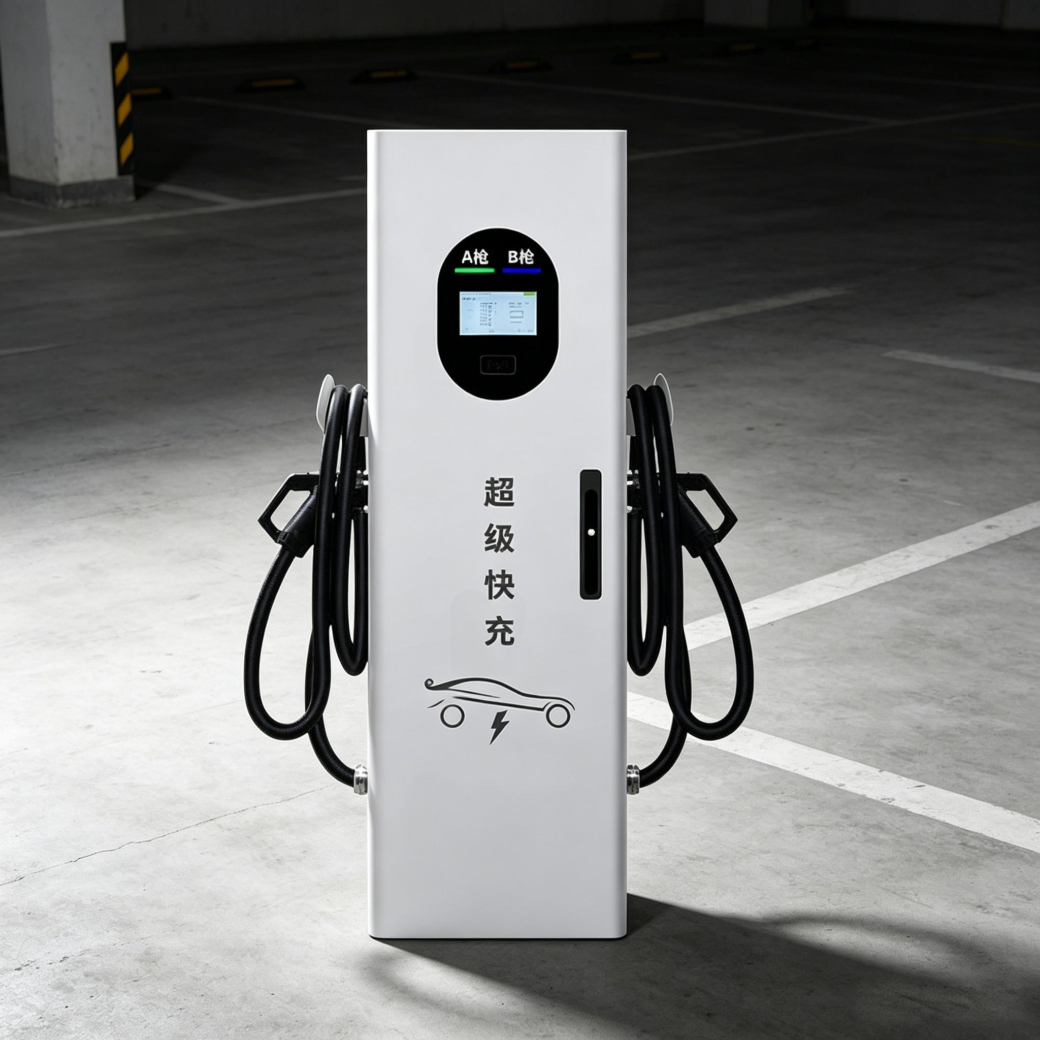 Advanced Yugong 60KW Wall-Mounted EV Charging Station with Type 2 Cable Solar Integration Engine &amp; Motor 1 Year Warranty