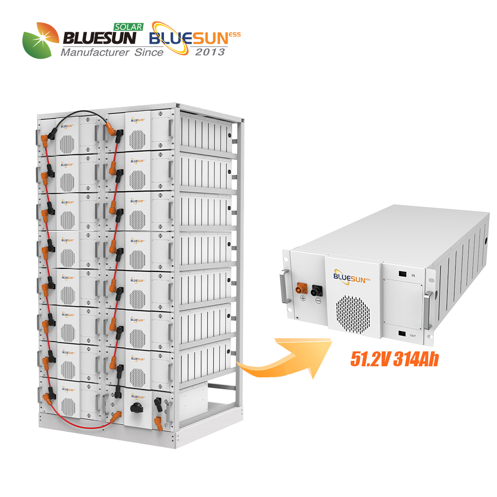 Bluesun 200kW 300kW 500kW on off Grid Solar System 500kw Industrial Solar Power Plant Project with 1mwh Lithium Battery Solution