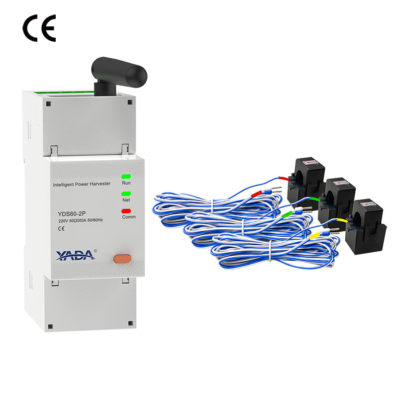 YADA YDS60-2P Wireless Intelligent Power Harvester Smart Energy Meter With Current Transformers 250A/50mA For Solar PV Inverter