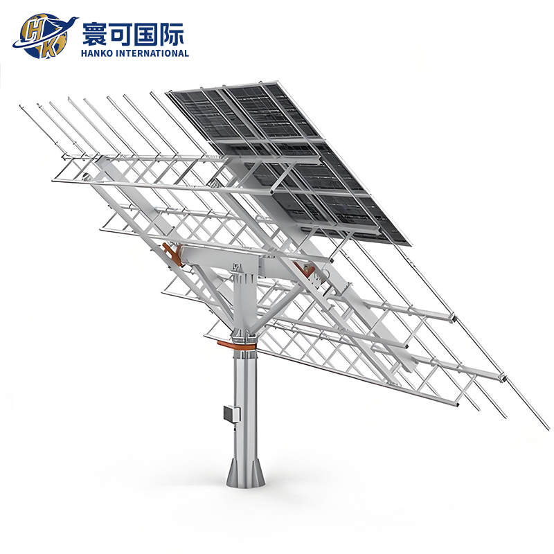 Intelligent Dual Motor Solar Tracker With Full Day Sun Following Capability for Power Stations Dual Axis Tracking System