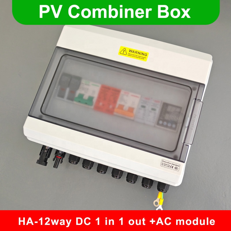 DC1000v Pv Box 1 in 1 AC Solar Panel Circuit Breaker Fuse IP65 Rated Photovoltaic Solar Energy Distribution Box System