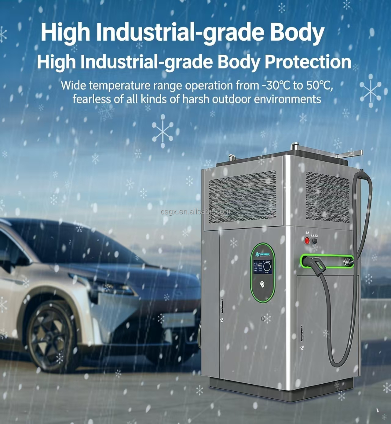 Customizable Solar-powered DC EV Charger for Heavy-Duty Trucks New Energy Vehicles Off-Grid 400kW/480kW Integrated Solar System