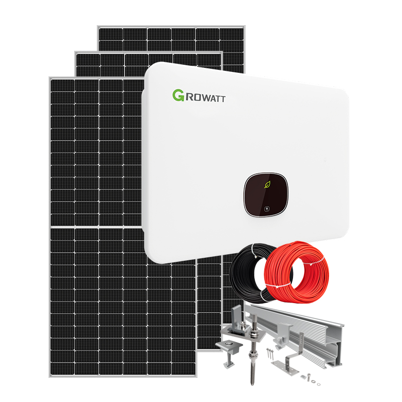 On-Grid 30KW 35KW Solar Energy System Grid Tied Power Systems for Home &amp; Commercial Use