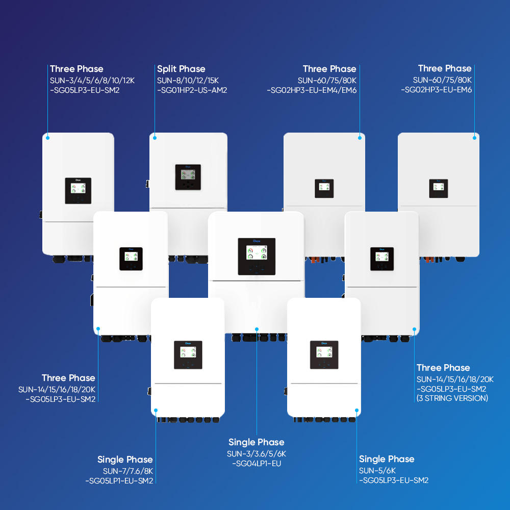 Deye Hybrid Solar Inverter 60KW 70KW 75KW 80KW Three Phase Solar Hybrid Inverter