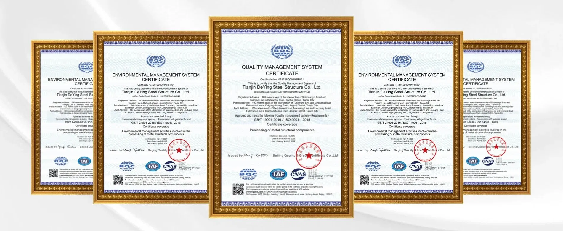 Certifications