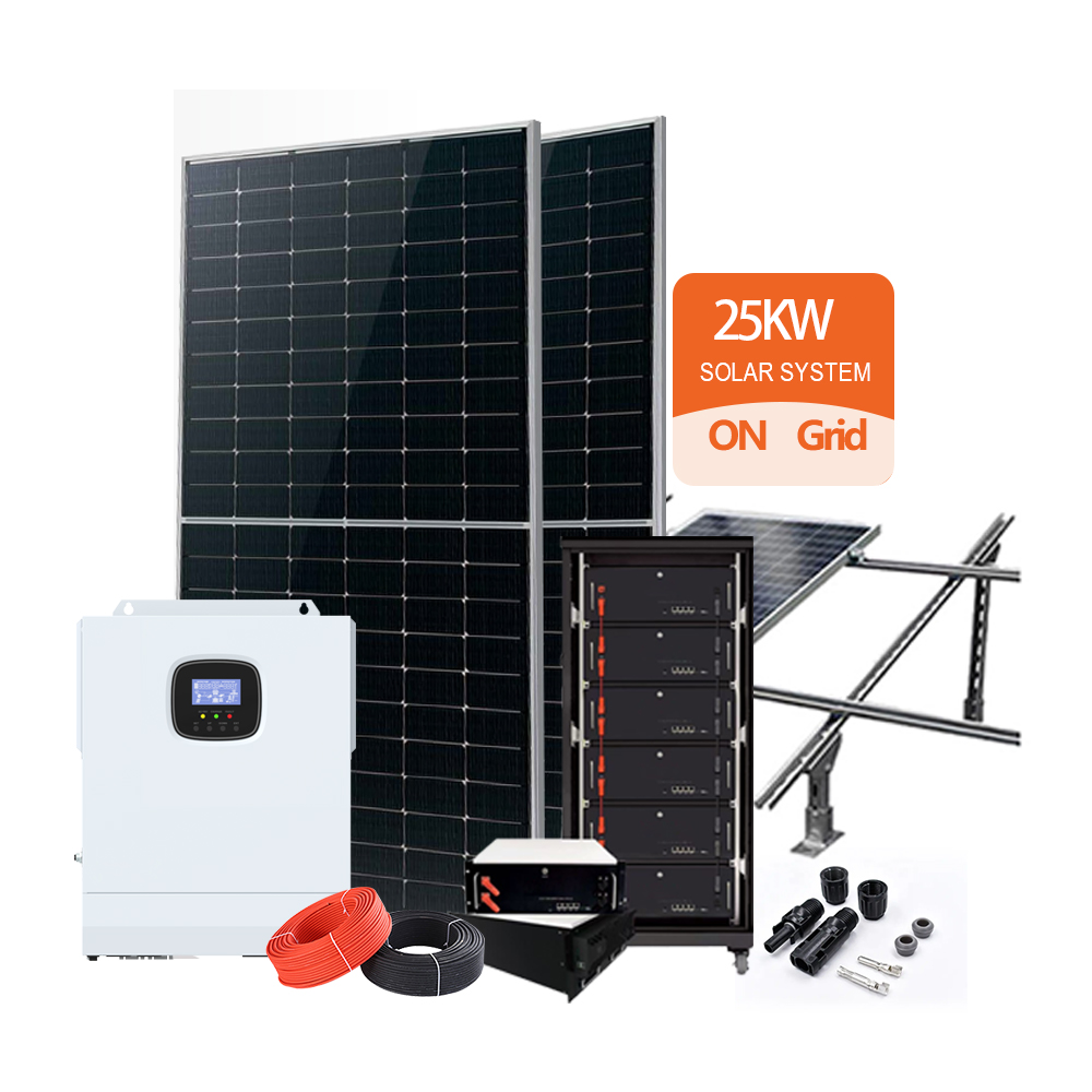 Ecosun High Efficiency 10K-20K Grid Solar Energy System for 550W N Type Polycrystalline Silicon MPPT Controller for Home Use