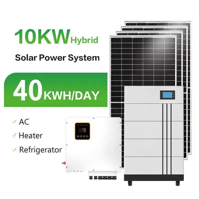 Complete Set 10Kw Solar Panels System 5000 W on Off Grid Solar System 5KW Solar Energy Home System