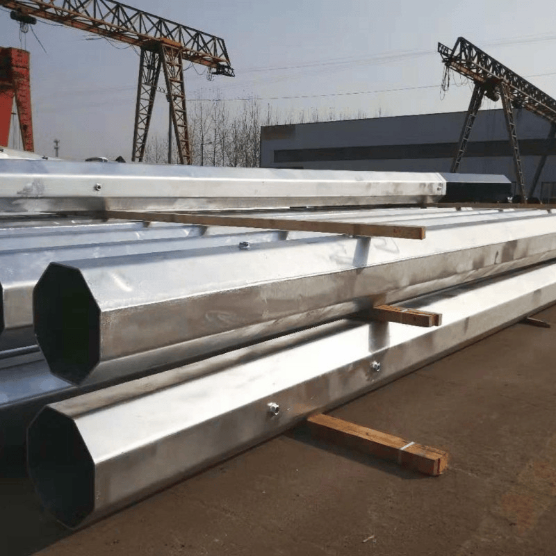 Environmentally Friendly Recyclable Aluminum Alloy Power Pole Green Energy Infrastructure