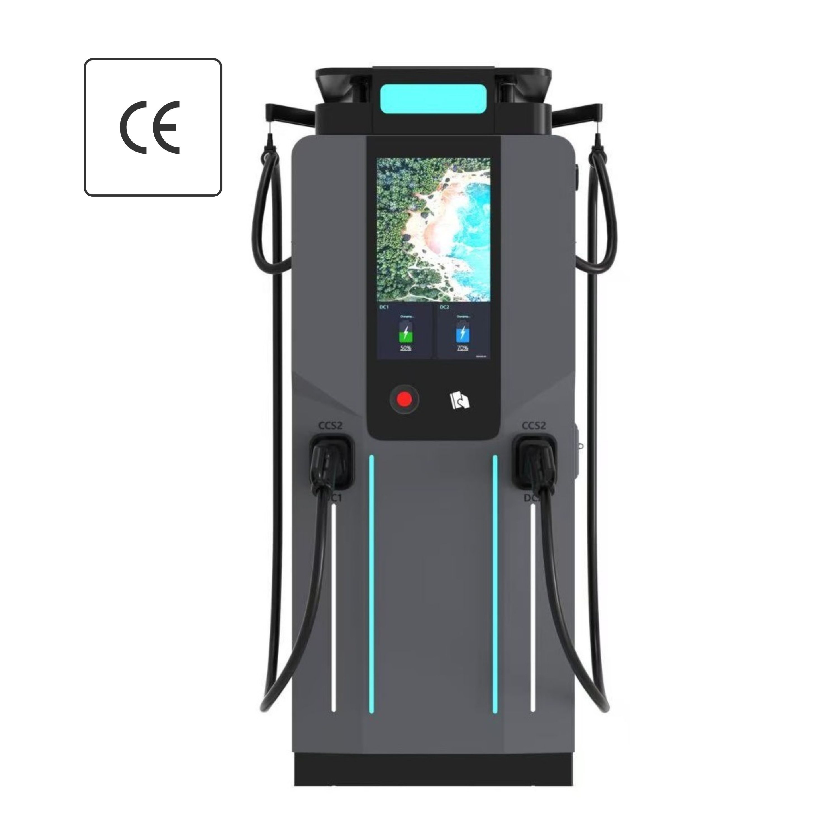 All-in-One Solar Storage Charging Station 120kW 150kW with Battery Integration for Off-Grid Applications Quick Charger for EVs