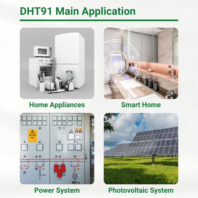 DHT91-1CSTF1-DC5V T91 CQC TUV RoHS TV-10 40A 2HP Quick Connect Power Relay Smart Home Appliances Photovoltaic Power System