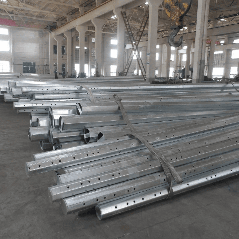 Environmentally Friendly Recyclable Aluminum Alloy Power Pole Green Energy Infrastructure