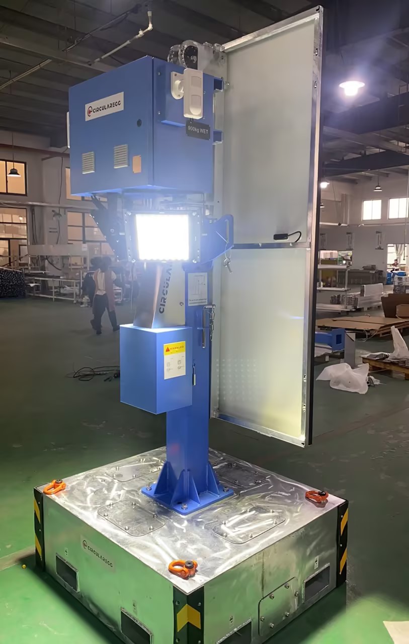 In Stock Solar Light Tower GD460L 120W LiFePO4 Battery 32 Hours Work Time For Post-Disaster Construction