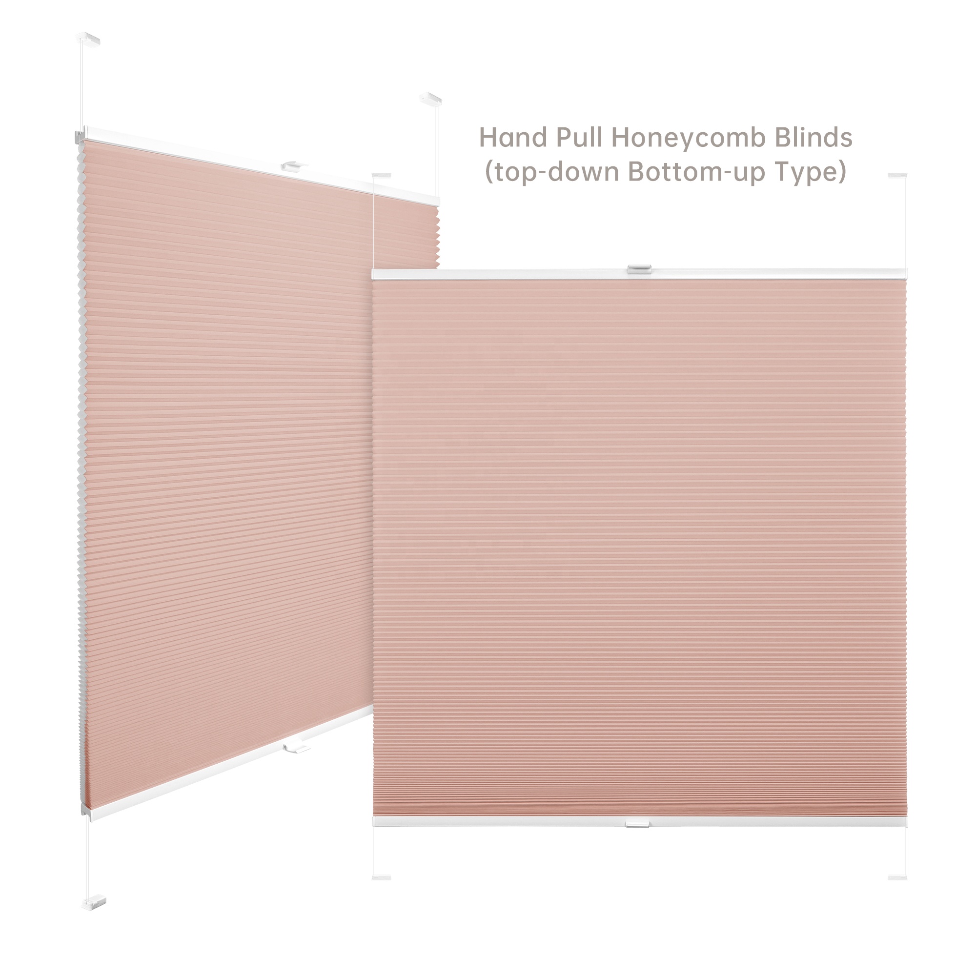 Allbright Smart Motorized Remote Honeycomb Blinds Compatible With WiFi Alexa Google Solar Panel Powered For Window
