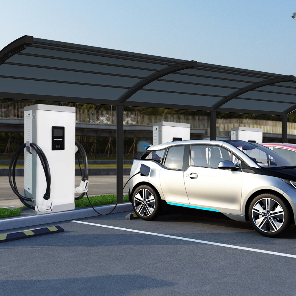 Green Energy EV Charging Station Solutions Solar Power System Combine with Lithium Battery Energy Storage System