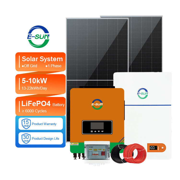 Best Seller 10kw Solar System 220v Energy Storage System With Hybrid Inverter Solar and Solar Panel
