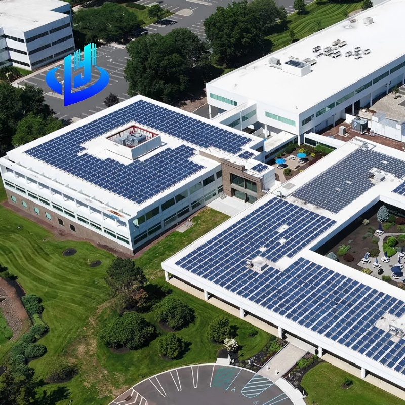 BIPV Solar Powered Roof Panel Steel Structure Building 3MW 5MW Solar PV Power Project Industrial Park Workshop