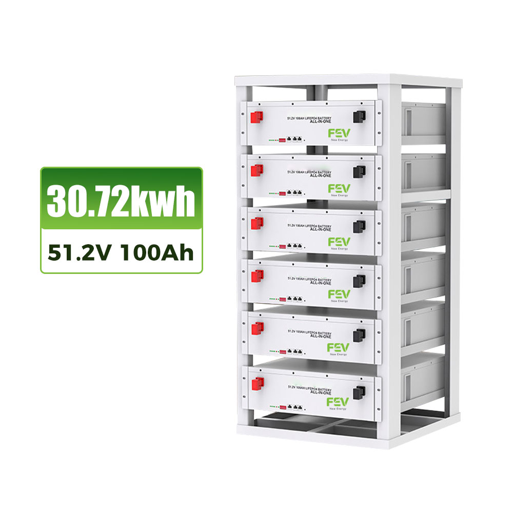 51.2V 5kW 10kW 20kW Stackable Energy Storage System Integrated Unit with 51.2V High-Voltage Lithium-ion Solar Lithium Battery