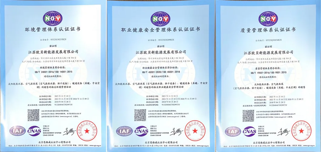 Certificates