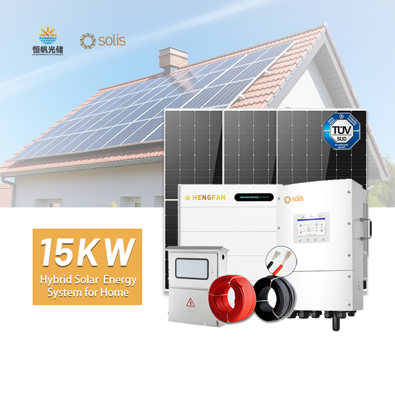 Solar Panel Complete Kit Solis 5KW 8KW 10KW 15KW 16kwh/Day Home Battery Systems Lifepo4 Solar Battery Solar Energy System