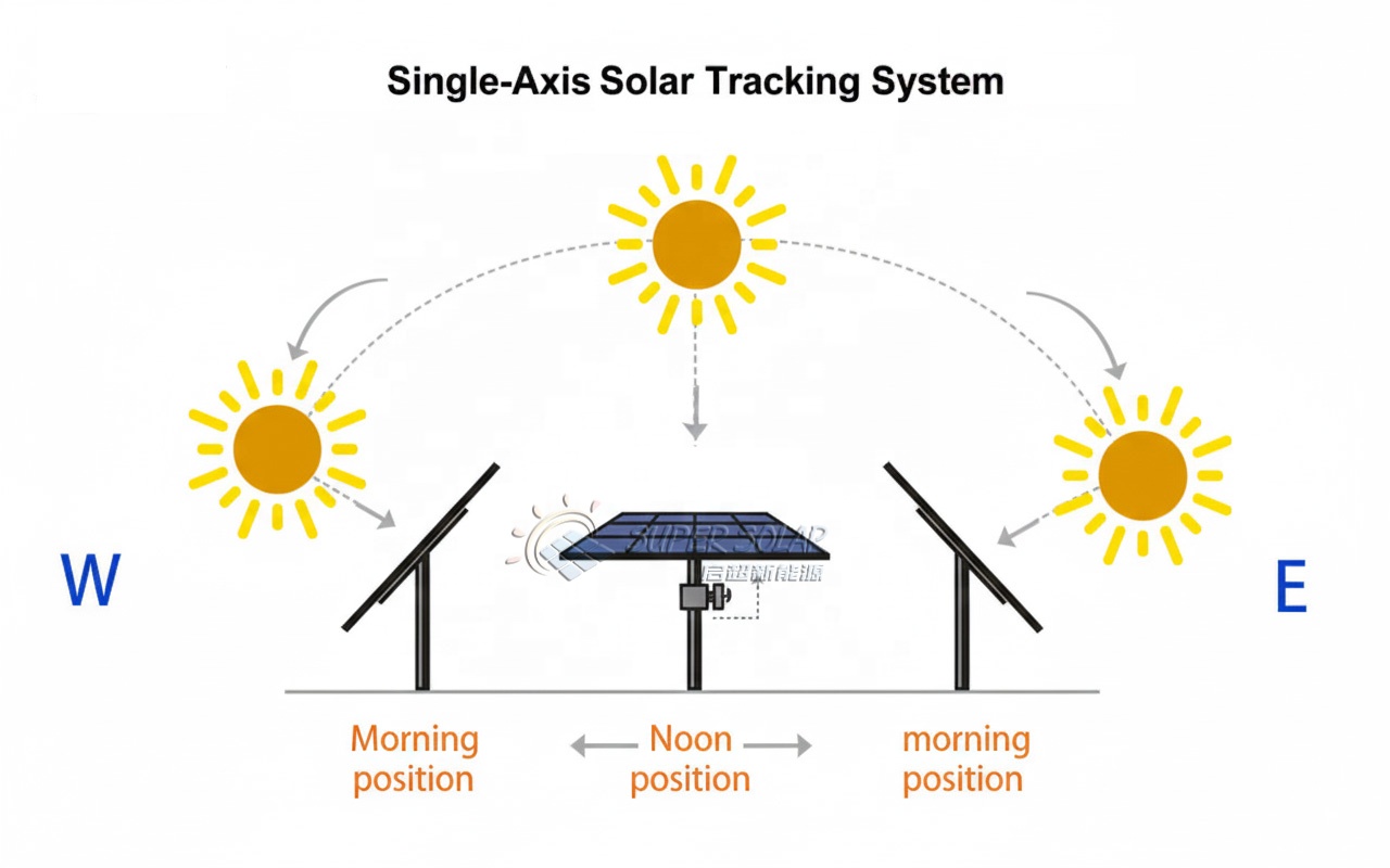 PV Solar Tracker System | Single Axis Solar Tracker With Smart Controller