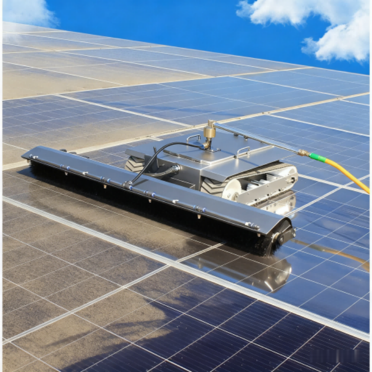 High Efficiency Photovoltaic Cleaning Solution Solar Panel Cleaning Robot