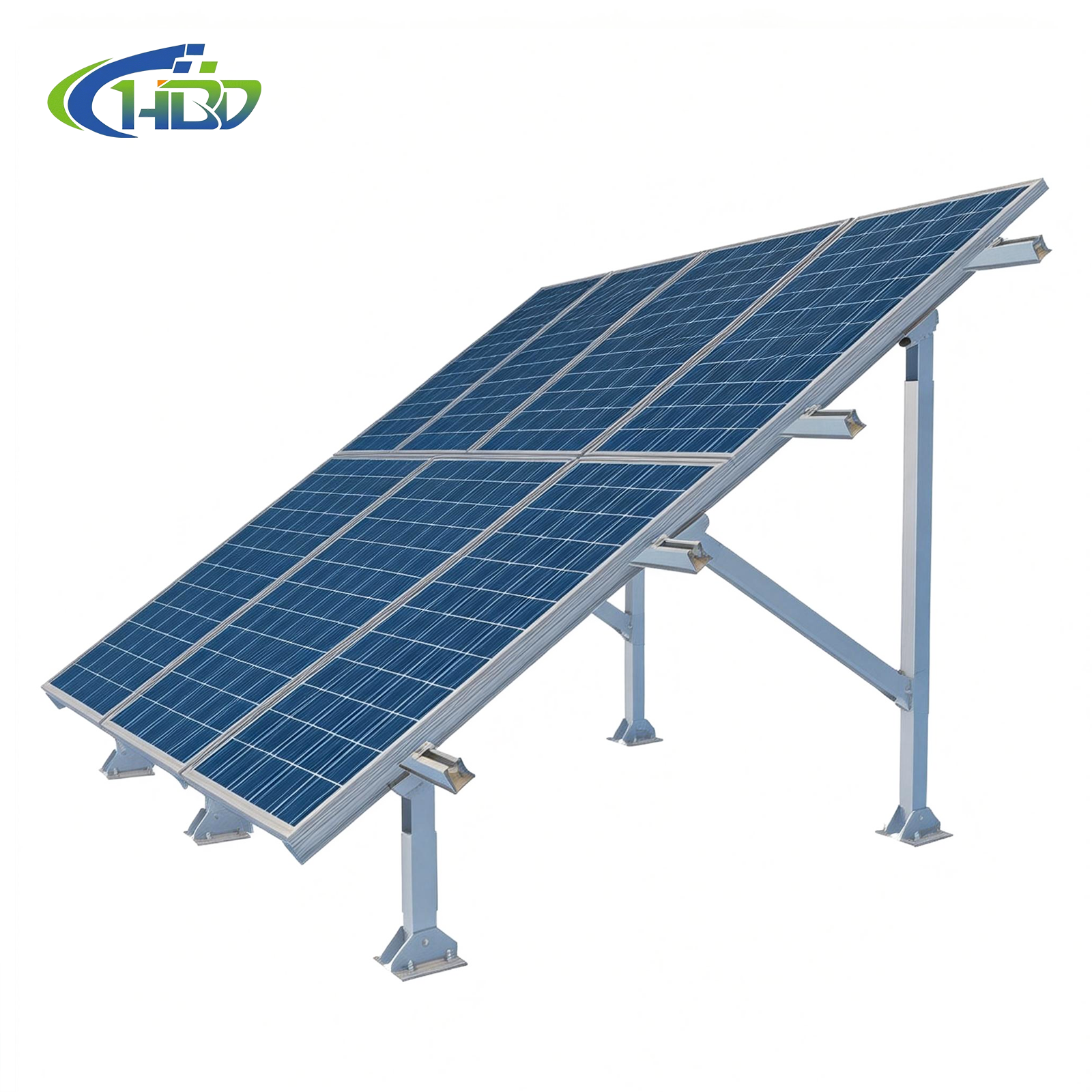 Utility Scale Solar Farm PV Ground Racking System Farmland Solar Energy Generation Project