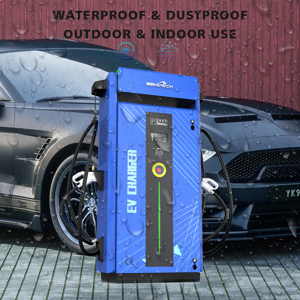 New HMHIPECH Dual Socket 60KW/120KW EV Charger with Solar Home Integration CE Certified IP55 Protection