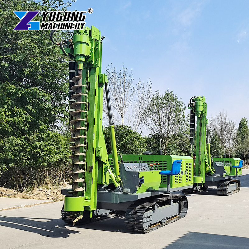 Ground Mount Solar Piling Machine Photovoltaic Driver Utility Scale Solar Project Construction Crawler Hydraulic Powered