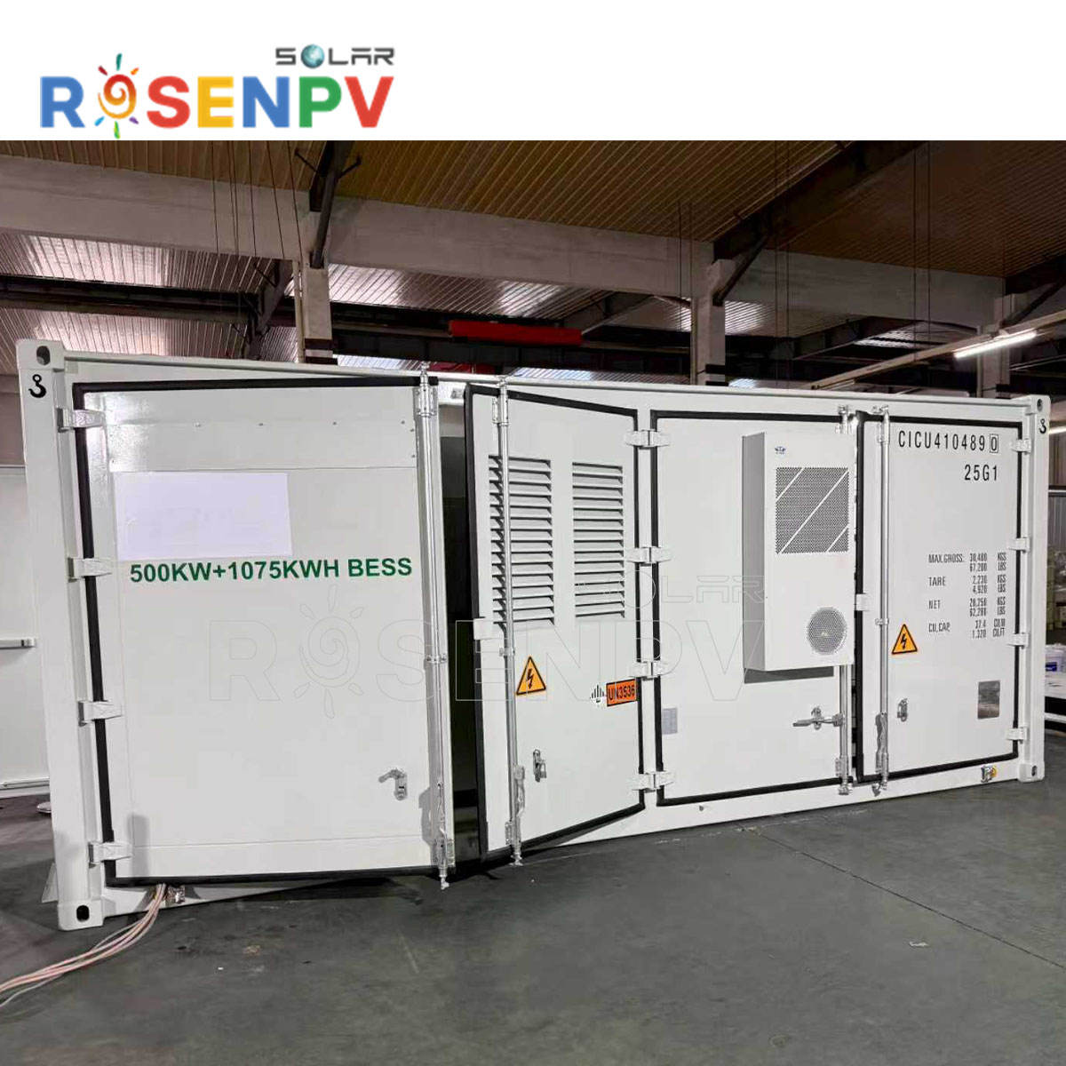 Industrial Solar Project 300kw with Lithium Battery 600kwh 800kwh ESS Solar Plant Grid Selling Factory Use