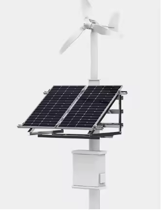 Off-Grid DC Solar Power System 25.6V with MPPT Controller Lifepo4 Lithium Ion Battery Outdoor CCTV Camera Backup Kit