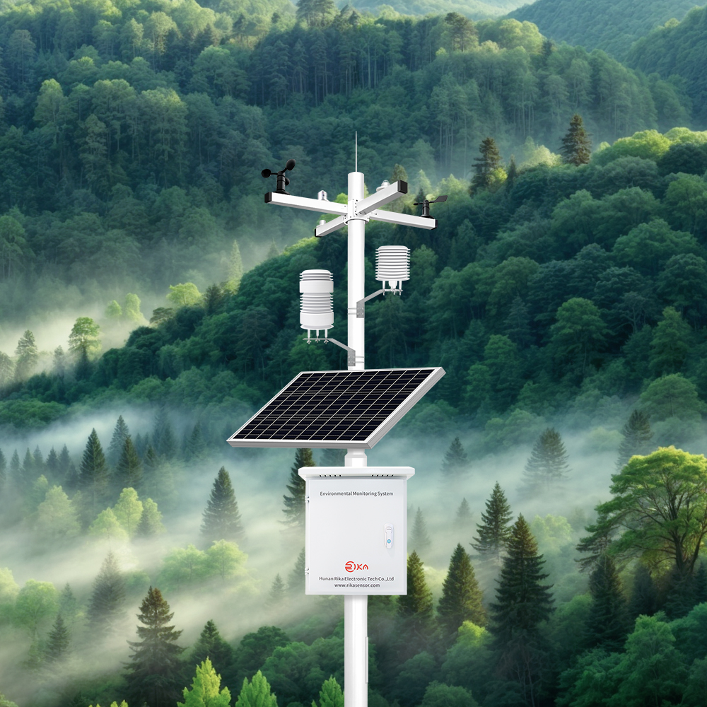 RK900-01 Meteorology Solar Panel Power Supply Remote Upgrade RS485 GSM 3G 4G WIFI Ethernet Weather Station With Outdoor Sensor