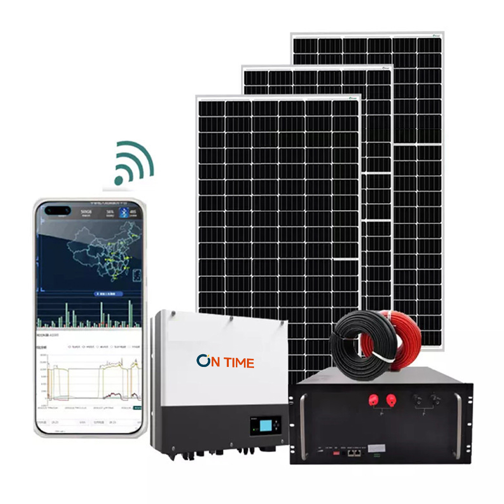 Residential All-In-One Hybrid Solar Power System 3KW to 10KW Photovoltaic Solar Energy System with Batteries Kits