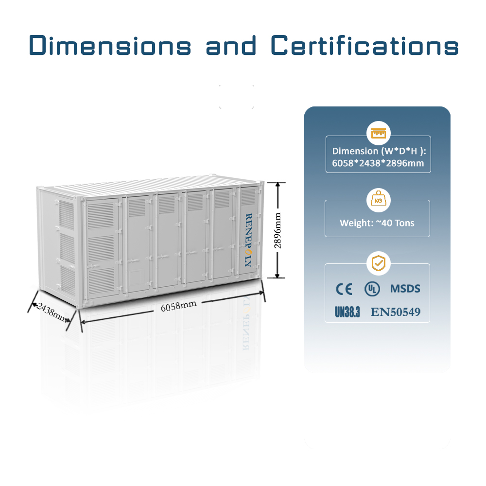 Renepoly 4598kwh Energy Storage Container for Renewable Microgrid Integration