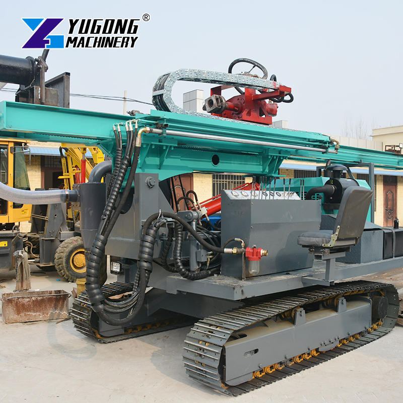 Ground Mount Solar Piling Machine Photovoltaic Driver Utility Scale Solar Project Construction Crawler Hydraulic Powered