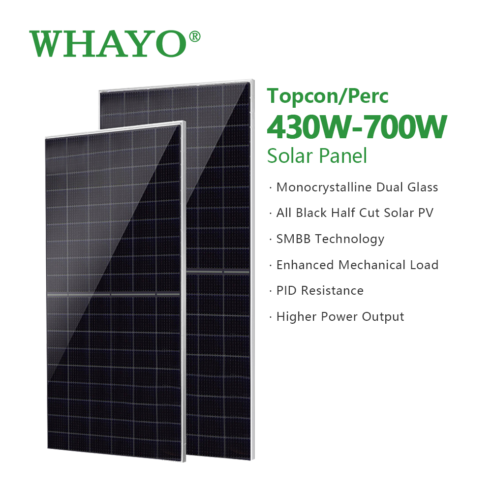 Whayo Industrial Solar Energy System 50kW 100KW Commercial Industrial Three Phase Hybrid Solar Power Plant for Projects Use