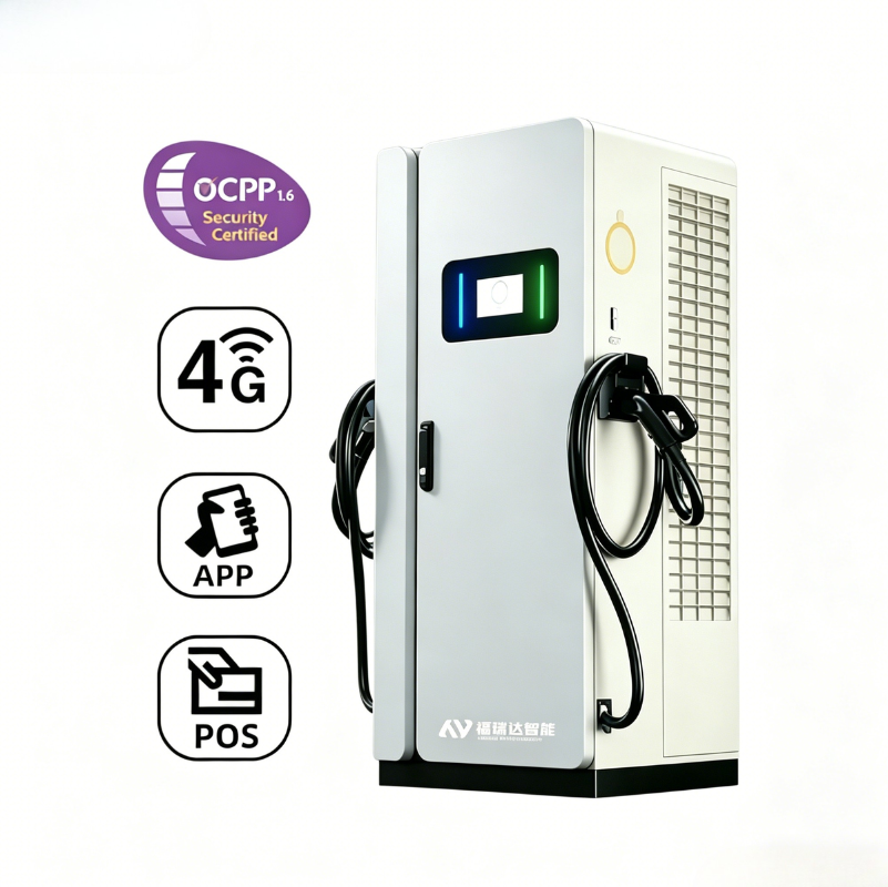 Brand New 240kW CCS2 DC EV Rapid Charger Solar Integration Green Design Ground Mounted Charging Station