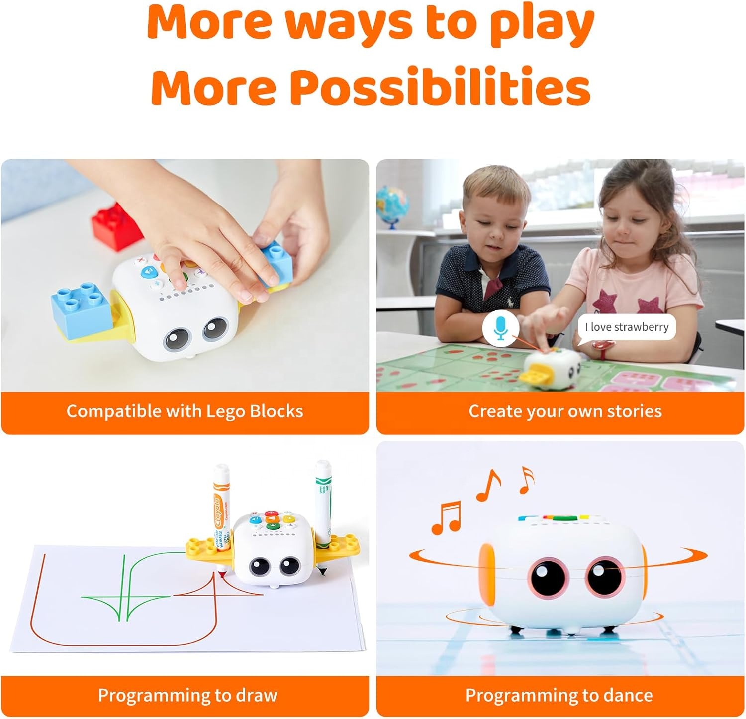 Talebot Pro Coding Robot for Kids Aged 3-5 Education and Learning Toys for Toddlers to Learn Early Programming