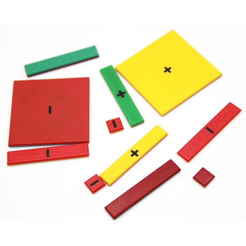 Deshen Set of 32pcs Plastic Algebra Tiles Student's Math Manipulatives &amp; Preschool Educational Toys for 2-13 Years Unisex