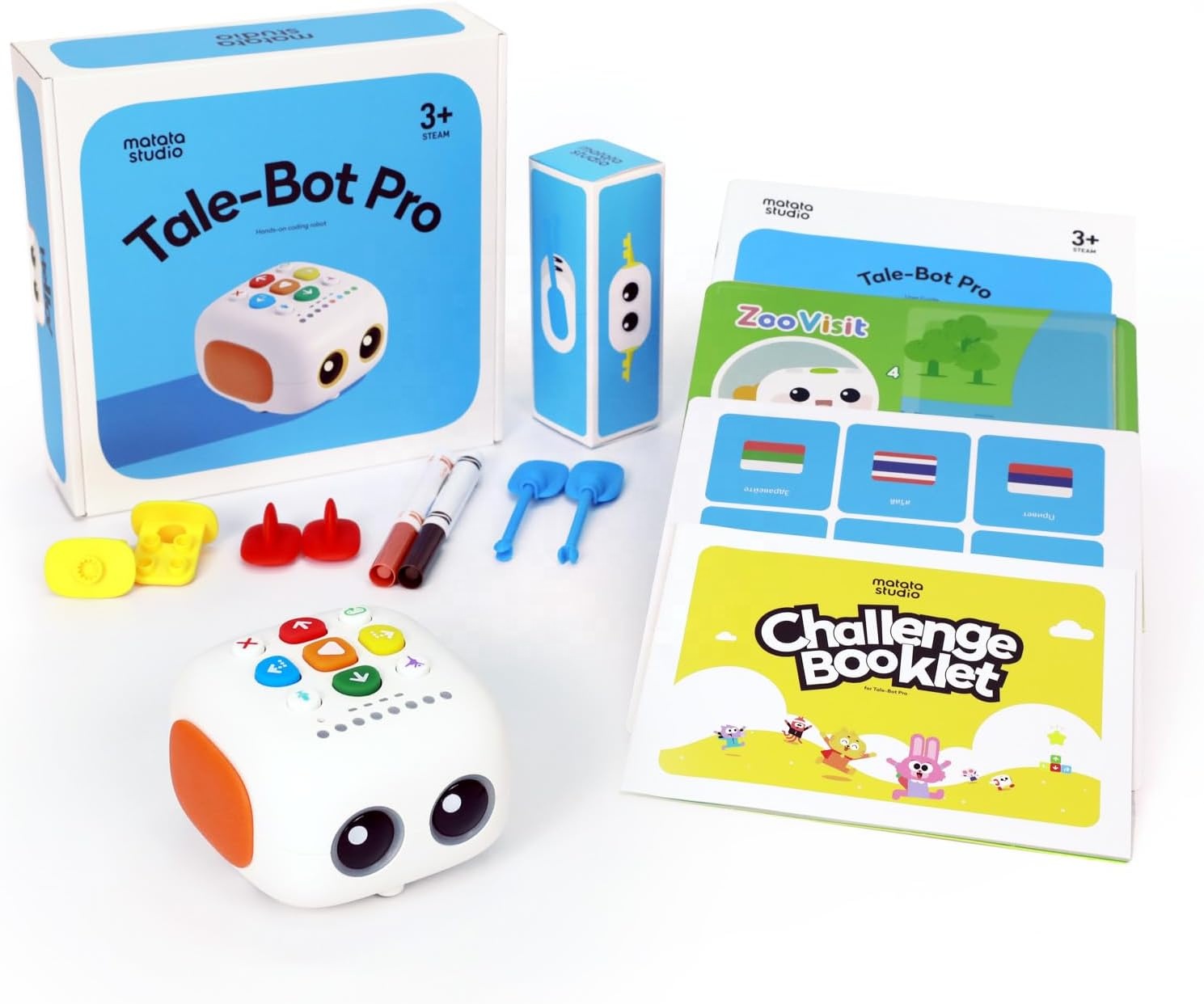 Talebot Pro Coding Robot for Kids Aged 3-5 Education and Learning Toys for Toddlers to Learn Early Programming