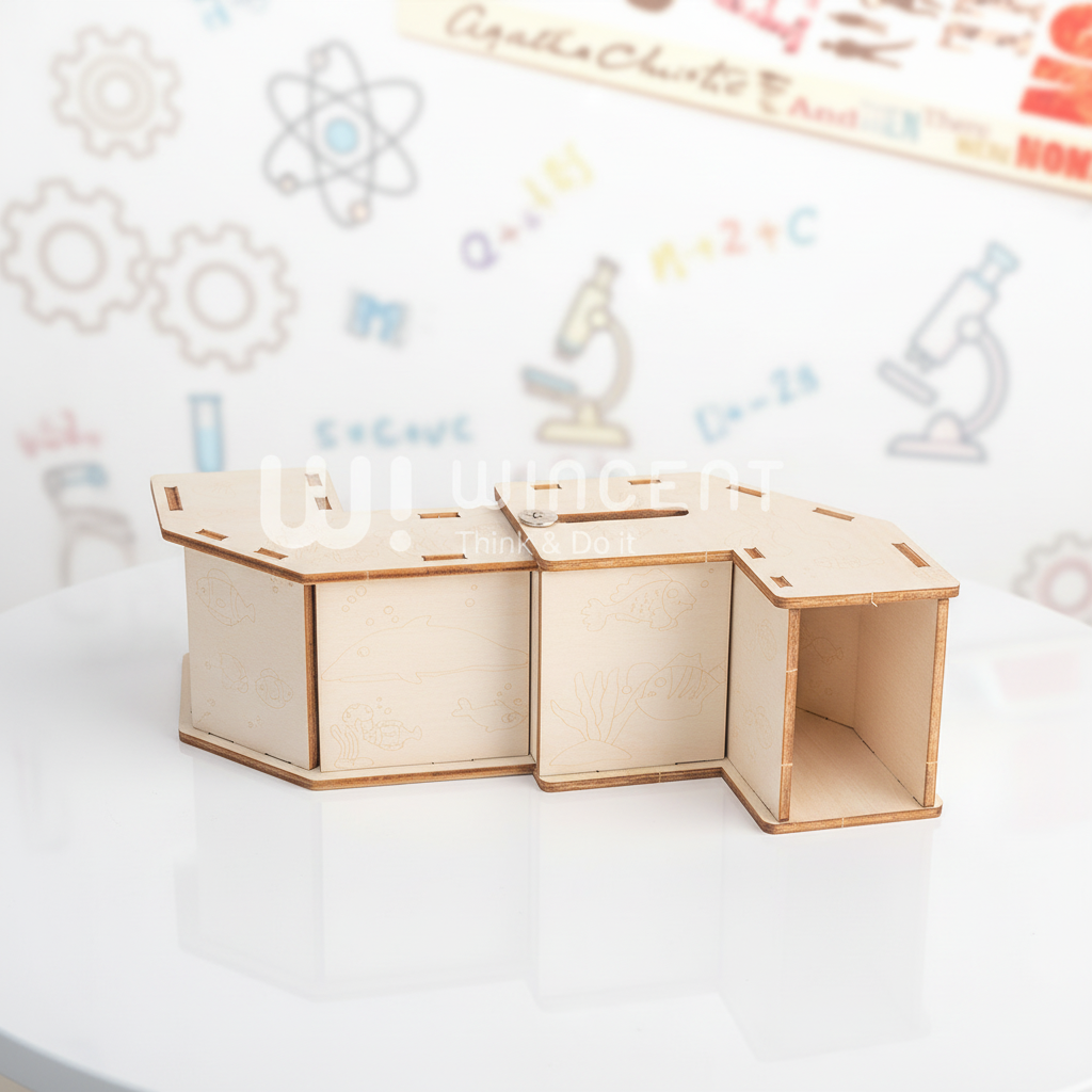 DIY Wooden Periscope Kit Science Education Toy STEM Learning Physics Optical Model Handmade Kids Experiment School Projects