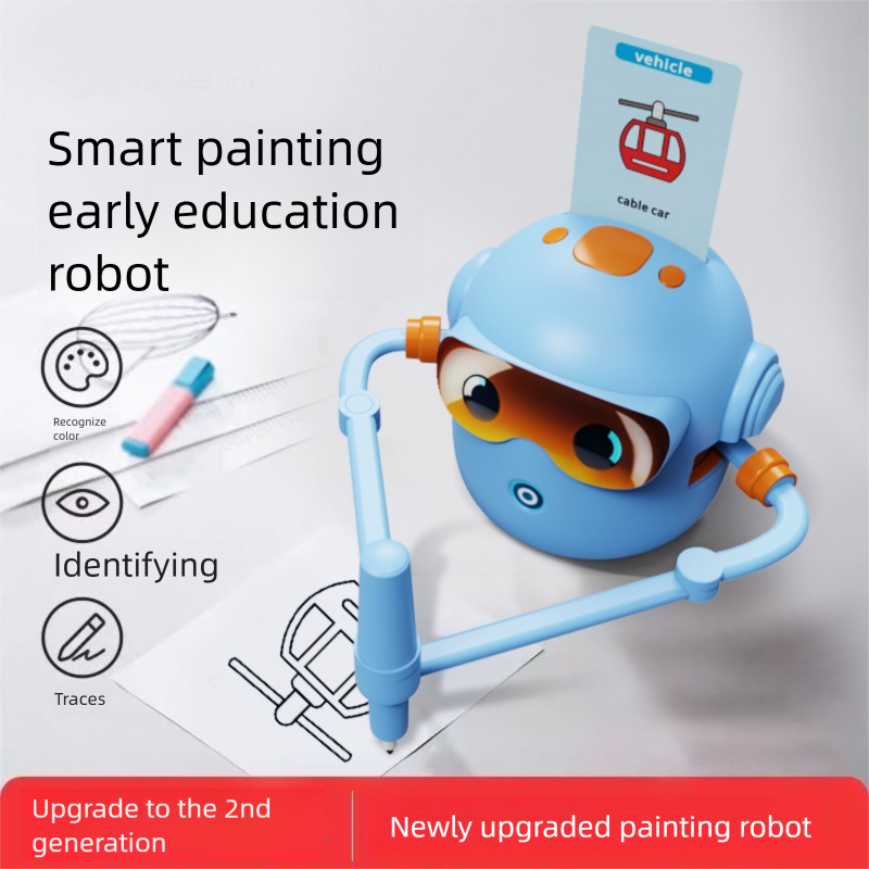 Draw Teaching Aids to Accompany Children's Growth Learning Robot Intelligent Enlightenment Automatic Children Painting Robot Toy