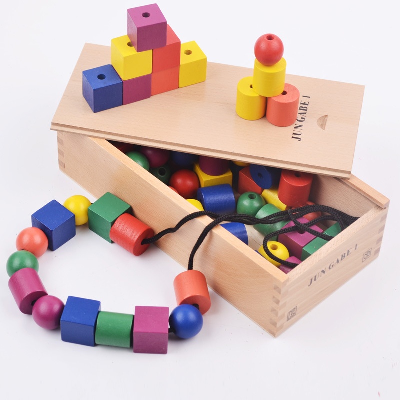 Genuine Flubert GABE15 Piece Set of Early Childhood Toys Kindergarten Teaching Aware Beech China White Box Packaging