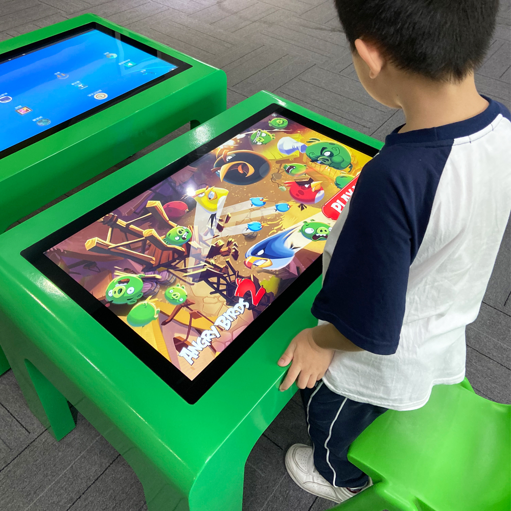 Professional Customization 32 Inch Green Lcd Indoor Waterproof Digital Android Kindergarten Kids Game Smart Touch Screen Table