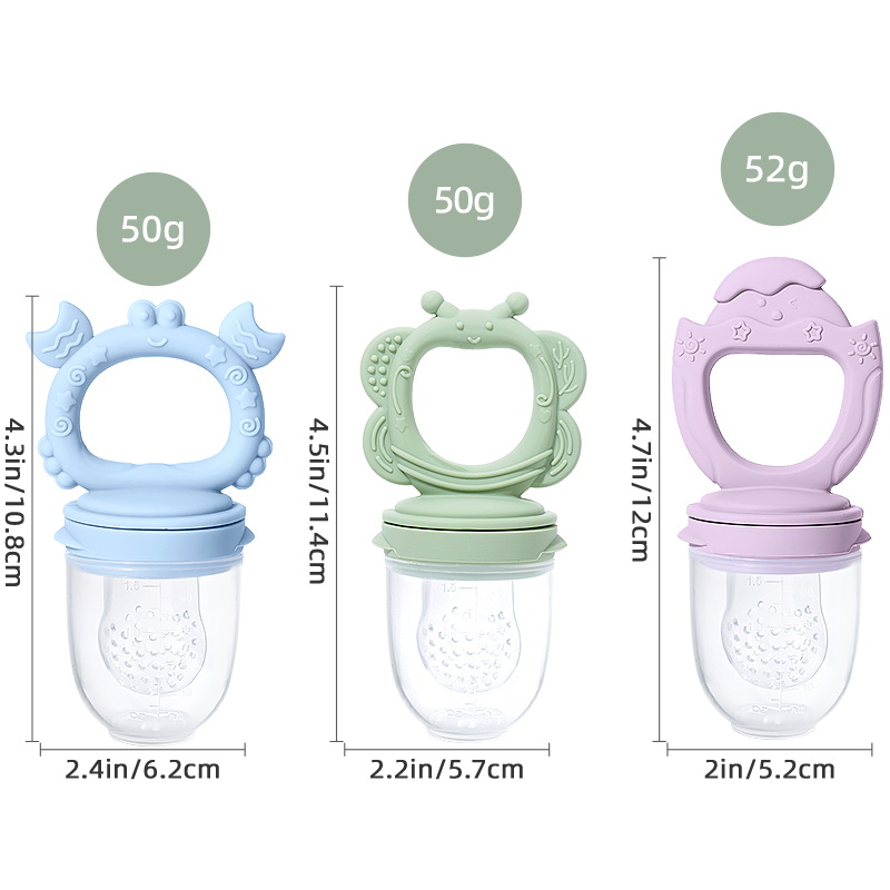 Baby Food Grade Silicone Pacifier Fresh Food Feeder Infant Fruit Teething Teether Toy Baby Product BAP Free Phthalate Free
