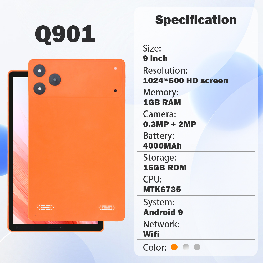 Learning Educational Video Playback Gaming Kids Tablet Wifi 1GB+16GB IPS Screen 9 Inch Android Tablet Pc