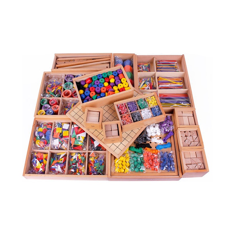 Genuine Flubert GABE15 Piece Set of Early Childhood Toys Kindergarten Teaching Aware Beech China White Box Packaging