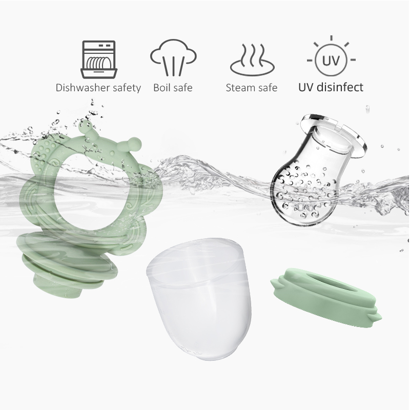 Baby Food Grade Silicone Pacifier Fresh Food Feeder Infant Fruit Teething Teether Toy Baby Product BAP Free Phthalate Free